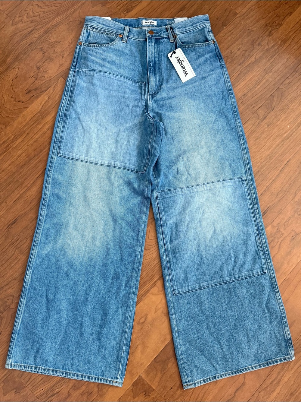 NWT Wrangler High Rise Worldwide Leg Jeans Women’s Size 30 Blue Western Stretch
